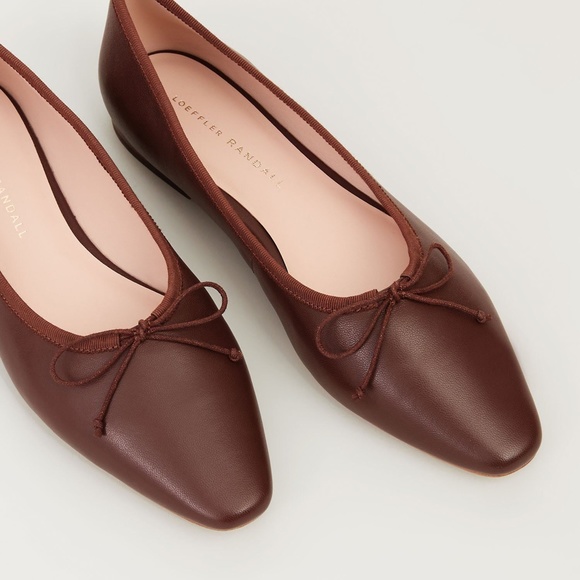 Loeffler Randall Shoes - Loeffler Randall Georgie Flat - Chocolate  - 7.5